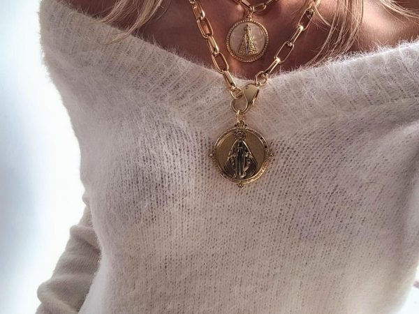 Collar corto virgen con nacar by savia
