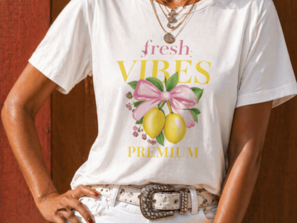 T-shirt manga corta blanco lemon print  by 22