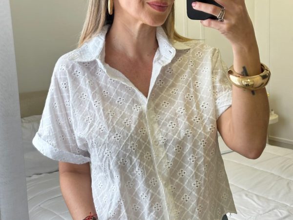 Camisera manga corta blanca de librete by 22